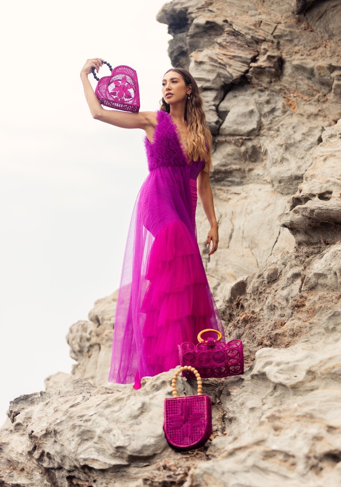 Kala AMORE Fuchsia Bags