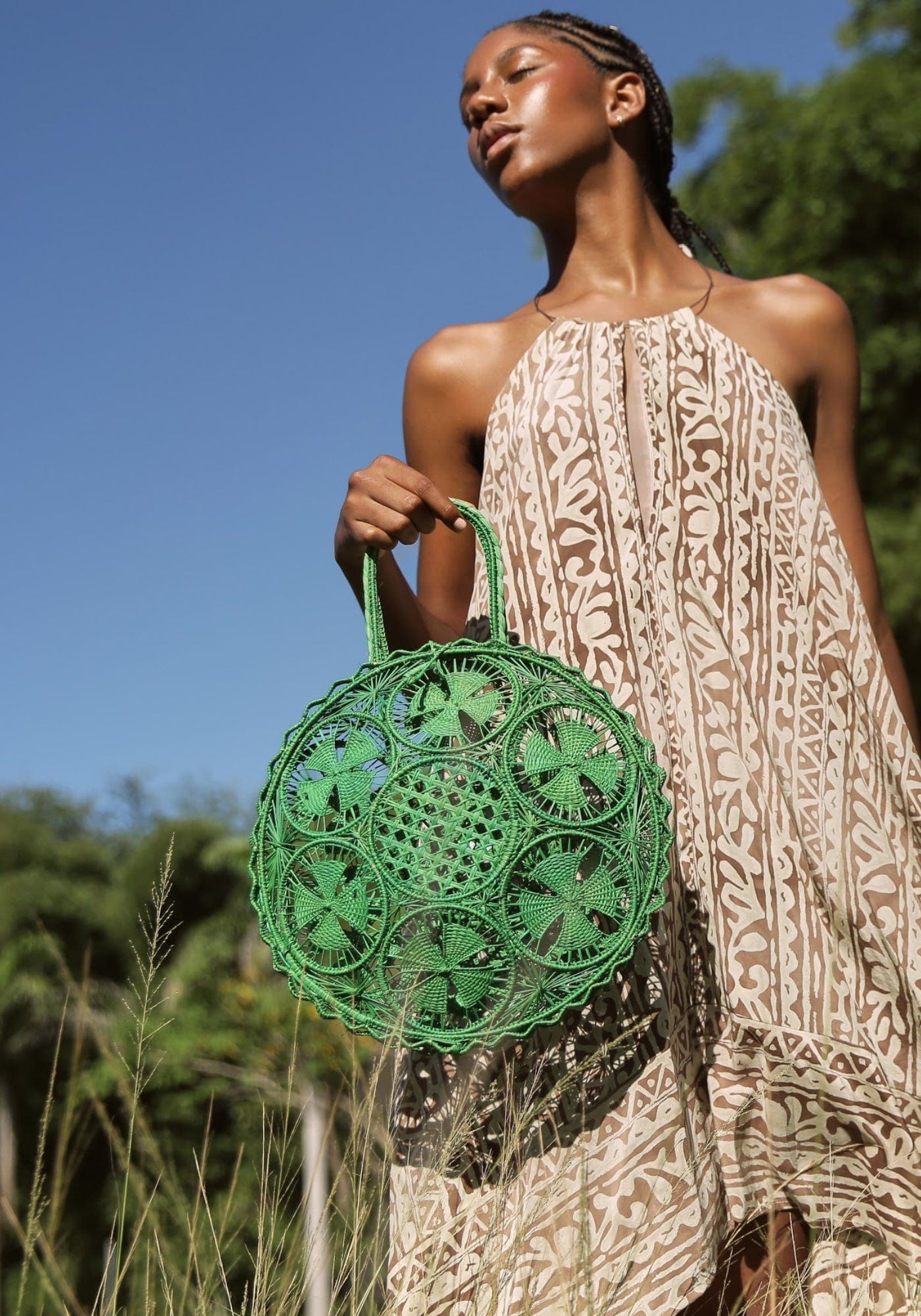 Kala NARCISO FIORE BAG Green Bags